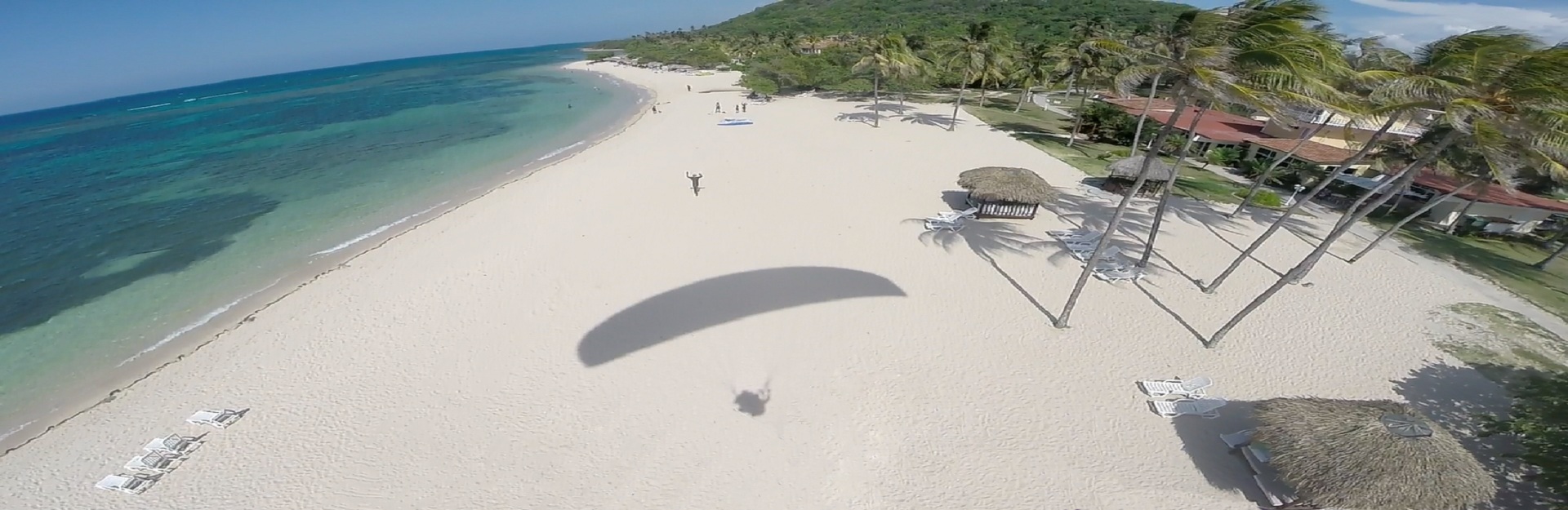 Paragliding flights at Canasí beach, Cuba Travel